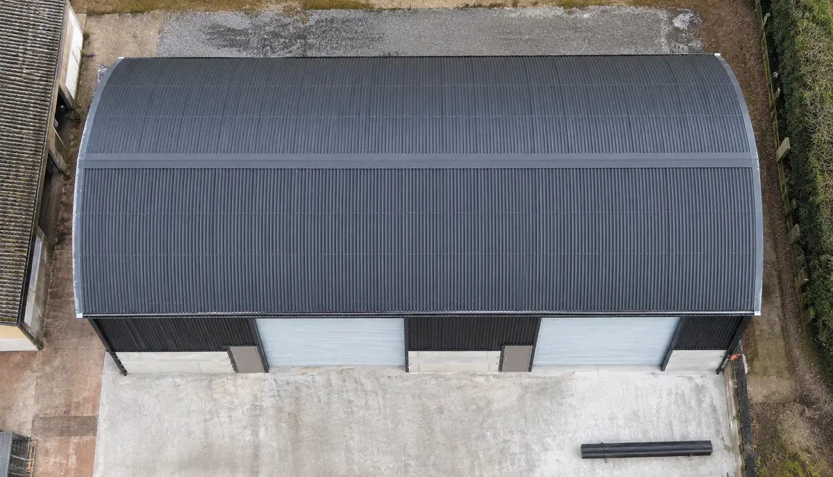 Barn corrugated roofing